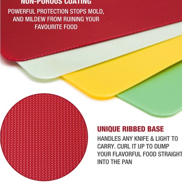 Epare 4-Pc. Color-Coded Cutting Board Set - NEW IN PACKAGE - Picture 3 of 8